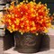 12 Bundles Artificial Fall Flowers No Fade Faux Autumn Plants, Fake Indoor Outdoor Greenery Decorations for Thanksgiving Christmas Wedding Party Home Garden Fireplace Décor (Fall Orange)